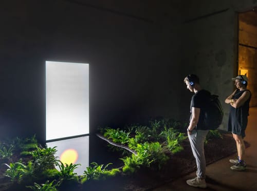 Set-Rise-Sun, mixed media installation by Cinzia Campolese